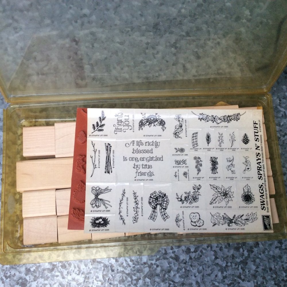 Stampin Up Swags, Sprays, N' Stuff Rubber Stamp